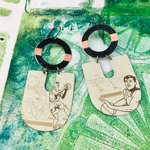Load image into Gallery viewer, Hoop Dreams Chunky Horseshoes Zero Waste Tin Earrings