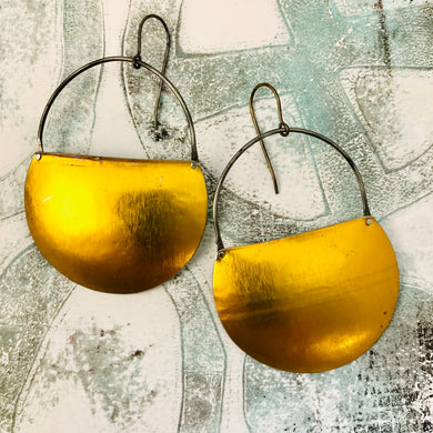 Shimmery Gold Upcycled Tin Earrings