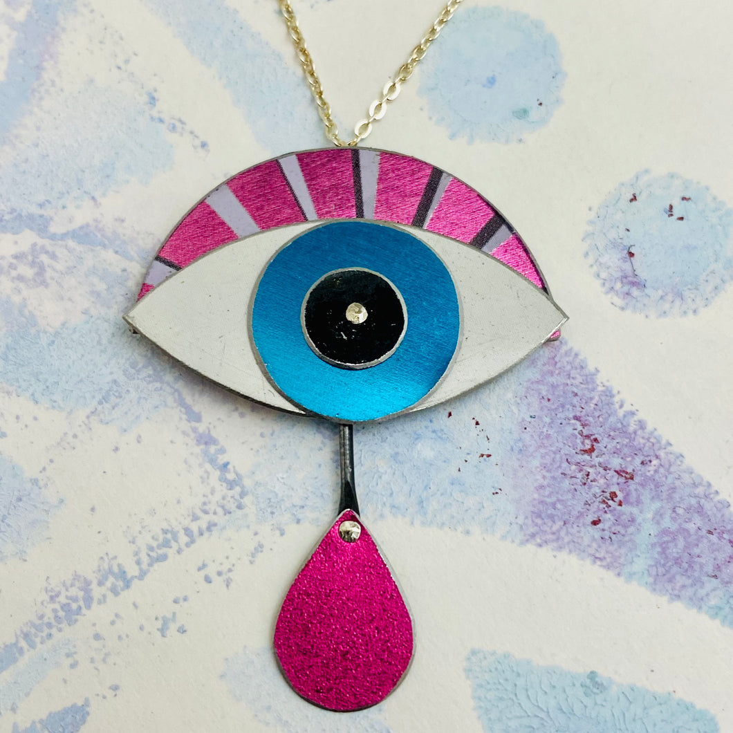 Protective Eye Tin Necklace