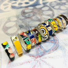 Load image into Gallery viewer, Stackable Tray Bands Upcycled Tin Rings