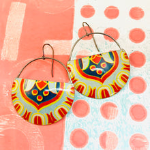 Load image into Gallery viewer, Radiant Flower Recycled Tin Earrings