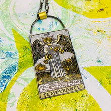 Load image into Gallery viewer, Temperance Tarot Tin Necklace