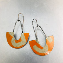 Load image into Gallery viewer, Vintage Orange R&amp;S Little Us Upcycled Tin Earrings