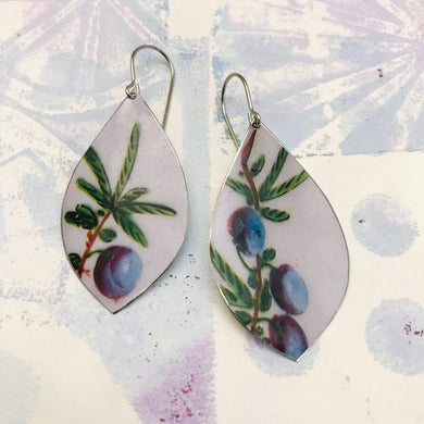 Juniper Berries Upcycled Pod Tin Earrings