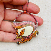 Load image into Gallery viewer, Fancy Fox Upcycled Tin Necklace