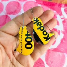 Load image into Gallery viewer, Kodak 400 Birds on a Wire Upcycled Tin Earrings