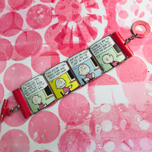 Load image into Gallery viewer, Charlie Brown Comic Strip Upcycled Tin Bracelet