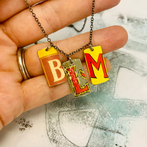 #BLM Upcycled Tin Necklace Ethical Fashion