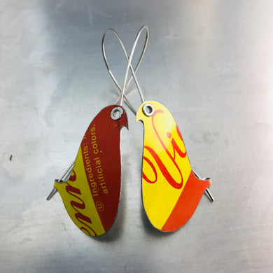 Vienna Cookies Birds on a Wire Upcycled Tin Earrings