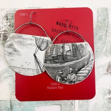 Load image into Gallery viewer, Schooner in Port Recycled Tin Earrings