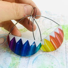 Load image into Gallery viewer, Bright Crayons Recycled Tin Earrings