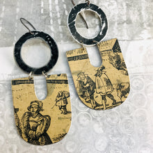 Load image into Gallery viewer, Nuremberg Folks Chunky Horseshoes Zero Waste Tin Earrings