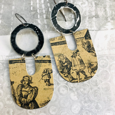 Nuremberg Folks Chunky Horseshoes Zero Waste Tin Earrings