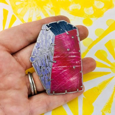 Edifice 1 Upcycled Tin Brooch