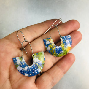 Bluebonnets Little Us Upcycled Tin Earrings