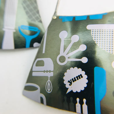 Baking Tools of the Trade Recycled Tin Earrings