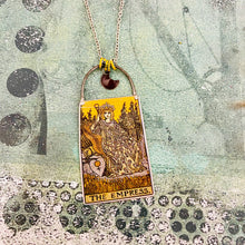 Load image into Gallery viewer, The Empress Tarot Tin Necklace