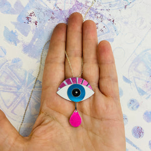 Protective Eye Tin Necklace