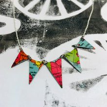 Load image into Gallery viewer, Global Pennant Zero Waste Tin Circle Necklace