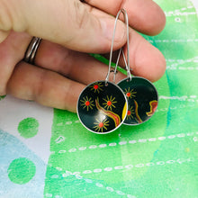 Load image into Gallery viewer, Fireworks Blossoms Medium Basin Upcycled Earrings