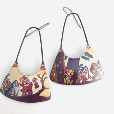 Disney’s Seven Dwarves Recycled Tin Earrings