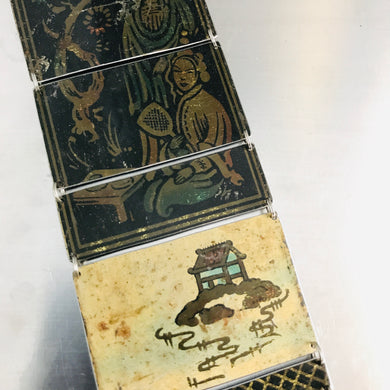 Chinoiserie Dark & Light Upcycled Tin Bracelet