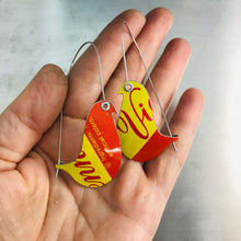 Load image into Gallery viewer, Vienna Cookies Birds on a Wire Upcycled Tin Earrings