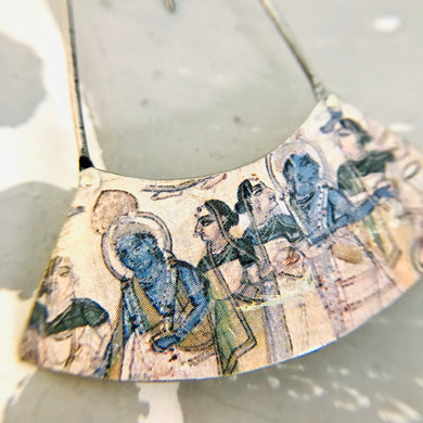 Persian Illustration Wide Arc Zero Waste Earrings