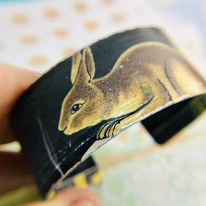 Magic Rabbit Upcycled Tin Cuff