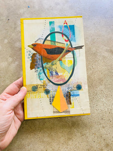 In Balance   •  Collage on Upcycled Book Cover