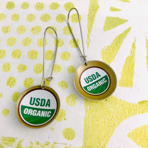 USDA Organic Medium Basin Earrings