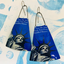 Load image into Gallery viewer, Statue of Liberty Zero Waste Tin Long Fans Earrings