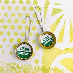 USDA Organic Medium Basin Earrings