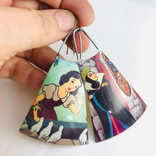 Load image into Gallery viewer, Snow White &amp; Evil Queen Upcycled Vintage Tin Earrings