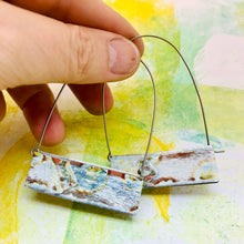 Load image into Gallery viewer, Boxy Upcycled Tin Earrings