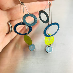Starburst Rings in Mixed Cools Upcycled Tin Earrings