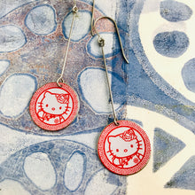 Load image into Gallery viewer, Hello Kitty Circles Tin Earrings