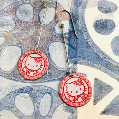 Hello Kitty Circles Tin Earrings