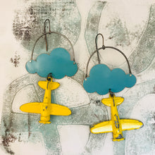 Load image into Gallery viewer, #10 In Flight Clouds Zero Waste Tin Earrings