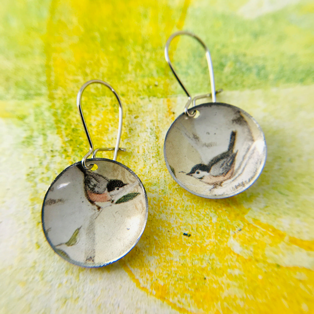 Two Robins Tiny Dot Tin Earrings