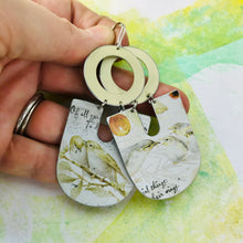 Load image into Gallery viewer, Sweet Birds Chunky Horseshoes Zero Waste Tin Earrings