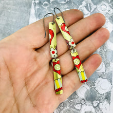 Load image into Gallery viewer, Santa Fe Narrow Rectangles Tin Earrings