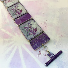 Load image into Gallery viewer, Iris &amp; Lupine Upcycled Tin Bracelet