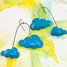 Load image into Gallery viewer, Sky Blue Clouds Zero Waste Tin Earrings