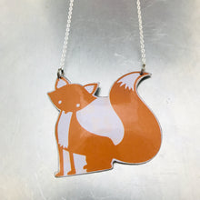 Load image into Gallery viewer, Orange Fox Zero Waste Tin Necklace