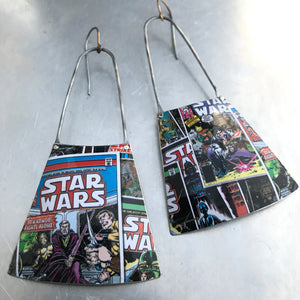 Star Wars Comic Book Recycled Tin Earrings