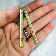 Load image into Gallery viewer, Cigar Tin Narrow Edge Vintage Upcycled Tin Earrings
