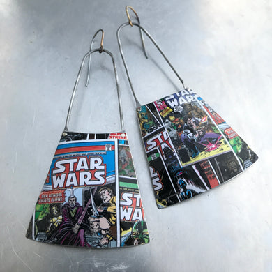 Star Wars Comic Book Recycled Tin Earrings