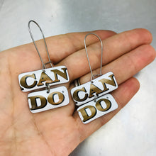 Load image into Gallery viewer, Can Do! Rectangle Zero Waste Tin Earrings