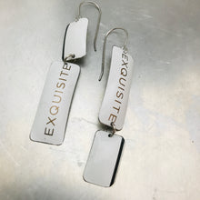 Load image into Gallery viewer, Exquisite Narrow Rectangle Zero Waste Tin Earrings